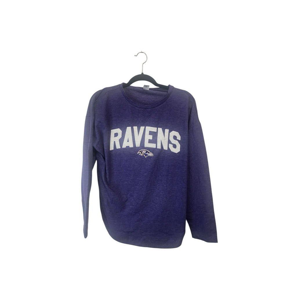 Baltimore Ravens NFL Team Apparel Crewneck Sweatshirt purple Mens‎ L